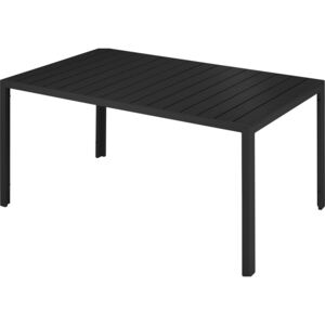 Tectake 403296 zahradní stůl simona - černá