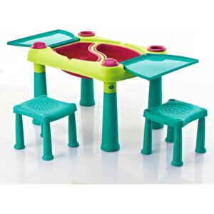 Set dětského herního stolu a 2 židliček Curver Creative
