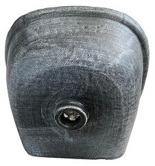ROTO zahradní umyvadlo Slunce 63 cm stříbrná patina - kohoutek Drak, výpusť