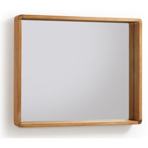 Dřevěné nástěnné zrcadlo LaForma Sunday 80 x 65 cm
