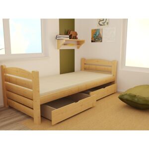 Dětská postel z borovice DP 011 XL šířka 120 a 140 cm