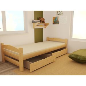 Dětská postel z borovice DP 009 XL šířka 120 a 140 cm