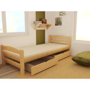 Jednolůžková dětská postel z borovice DP 008