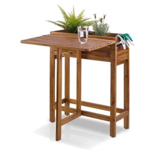 FLORABEST® Truhlík se sklápěcím stolkem ACACIA