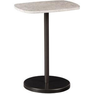 Hoorns Šedý mramorový odkládací stolek Foana 40 x 28 cm
