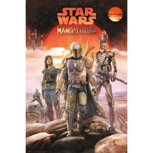 Plakát, Obraz - Star Wars: Mandalorian - Crew, (61 x 91,5 cm)