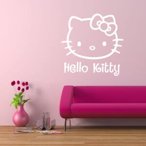 Samolepka na zeď SABLO - Hello Kitty 60x59 cm