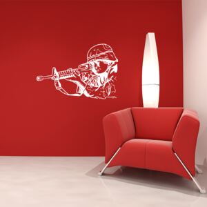 Samolepka na zeď SABLO - Sniper 90x60