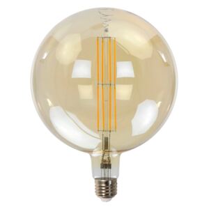 LED stmívatelná zatónovaná žárovka E27 - koule Ø 20 cm Amber glass