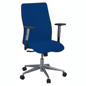 Kancelářská židle Penelope Tex, černá/modrá
