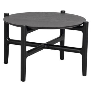 Černý dubový konferenční stolek Rowico Hornis S