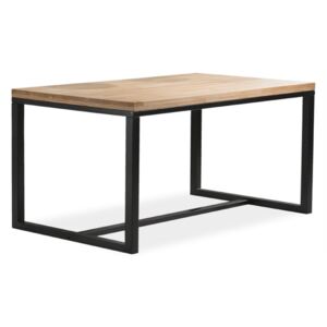 Jídelní stůl - LORAS A, 180x90, dýha dub/černá