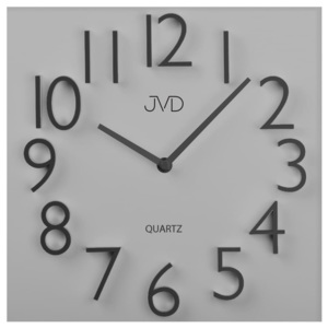 Designové nástěnné hodiny JVD HB28 šedé