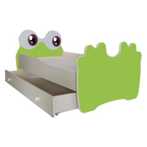 Dětská postel 140x70 cm Žabka Včetně zásuvky