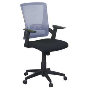 Kancelářská židle Eva, síť, černá/šedá