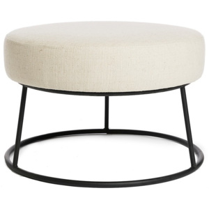 Bílá stolička s kovovou konstrukcí Simla Simple, ⌀ 60 cm