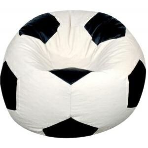 Praktický sedací vak - fotbalový míč 180 L - bílá - 10D