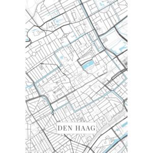 Mapa Den Haag white