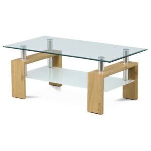 Konferenční stolek TOLEDO divoký dub/sklo
