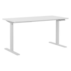 Psací stůl Upgo (bílá) (manuálně nastavitelný)