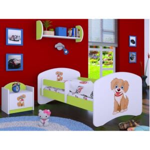 Dětská postel bez šuplíku 180x90cm PEJSEK - zelená