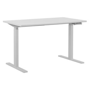 Psací stůl UPPER II (130 x 72 cm) (MDF) (bílá) (manuálně nastavitelný)