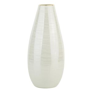 Váza ARABOA 34 cm (látka) (bílá)