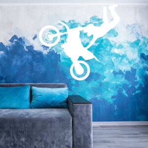 Samolepka na zeď SABLO - Motocross 2 90x85 cm