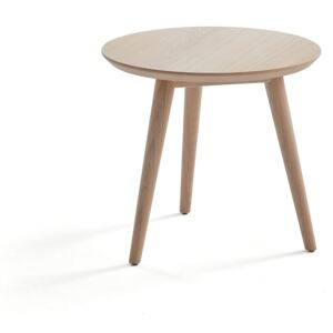 AJ Produkty Konferenční stolek City, Ø 500 mm, bíle mořený dub