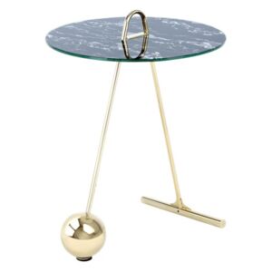 Odkládací stolek Pendulum 525 zlatá / černá