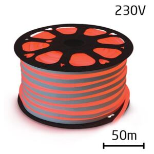 LED neon flexi hadice 230V 92LED/m 7W/m červená (50m)