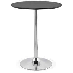 Marivo Line Barový stolek Tevo černá/stříbrná