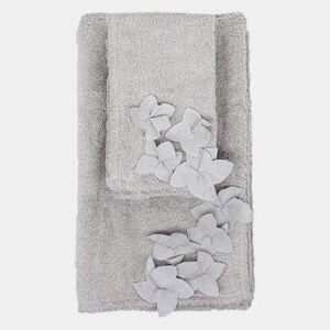 Bavlněný ručník s ozdobnými květy GELSOMINO Grey