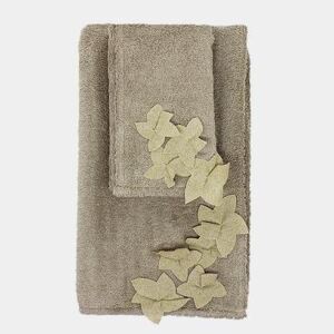 Bavlněný ručník s ozdobnými květy GELSOMINO Natural