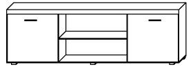 TV stolek/skříňka Salford S8 (švestka + grafit). 606015
