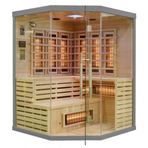 Rohová infrasauna GH4428 šedá