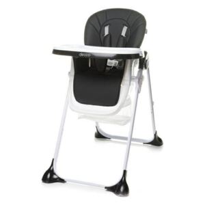 Jídelní židlička 4Baby Decco černá 2021
