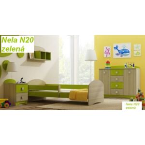Postel Nela N20 160/80 cm + matrace zelená