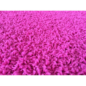 Vopi Kusový koberec Color shaggy růžový 57 cm kulatý