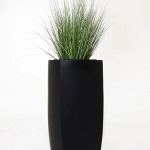 Květináč INCURVO 39, sklolaminát, šířka 39 cm, černá