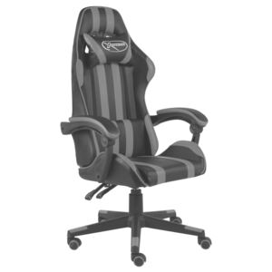 Herní židle černo-šedá umělá kůže