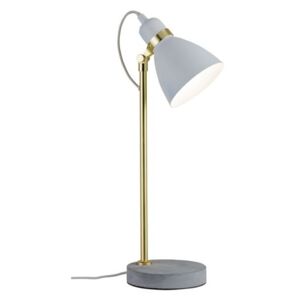 P 79623 Stolní lampa Neordic Orm bílá / zlatá / beton - PAULMANN