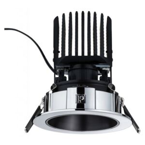P 92651 Zápustné svítidlo LED Luca 2700K 12,6W 39° IP44 chrom / černá - PAULMANN