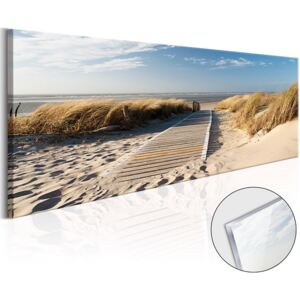 Obraz na akrylátovém skle - Wild Beach [Glass] 120x40