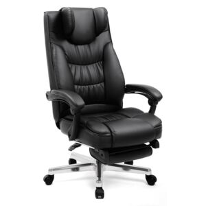 SONGMICS Kancelářská židle černá 118x70x45 cm
