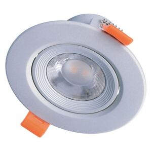 Solight LED podhledové světlo bodové, 5W, 400lm, 3000K, kulaté, stříbrné