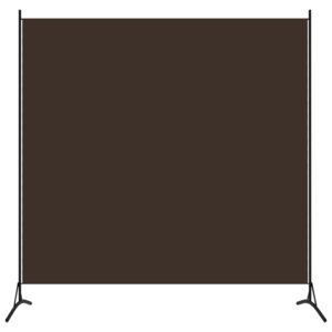 1dílný paraván hnědý 175 x 180 cm