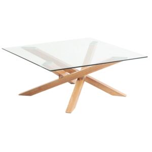 Skleněný konferenční stolek LaForma Mikado 90x90 cm