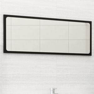 Koupelnové zrcadlo černé 90 x 1,5 x 37 cm dřevotříska