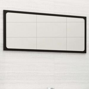 Koupelnové zrcadlo černé 80 x 1,5 x 37 cm dřevotříska